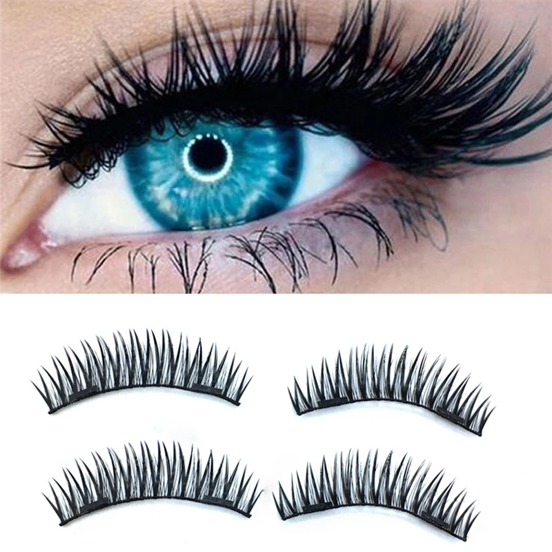 Double eyelashes with 3 handmade 3D/6D lashes