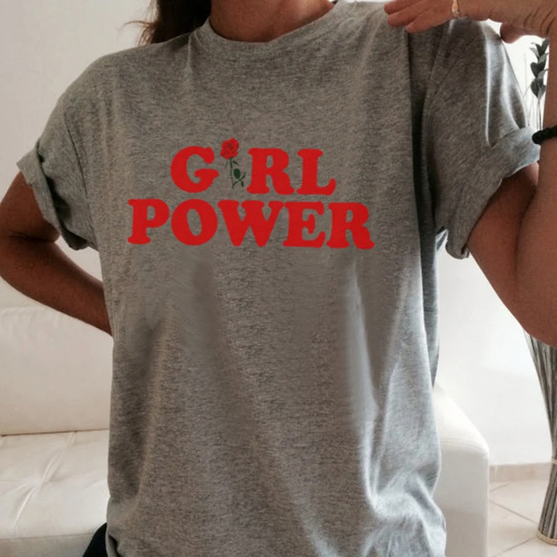 

Wonder Woman T Shirt 2019 Summer Fashion T-shirt Girl Power T Shirt Casual Tops Letter Print Feminism Tee tshirt