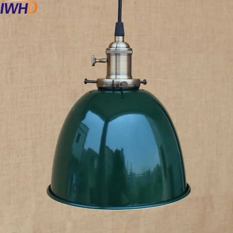 Bule Antique LED Pendant Lamp Dinning Room Lampe Loft Style Industrial Lighting Vintage Lamp Edison Suspension Luminaire