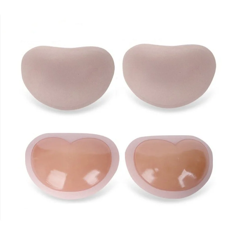 1 pair New Arrival Bra Pads Gel Bra Inserts Push Up Silicone and Sponge