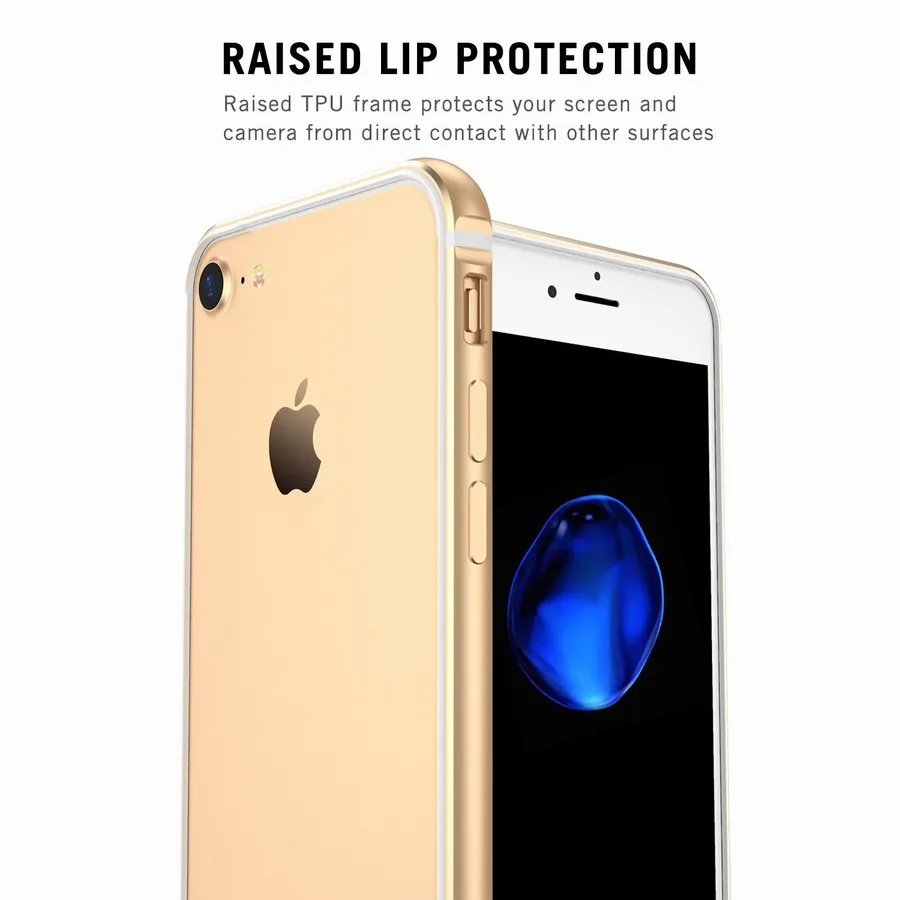 Portefeuille For iPhone 7 Bumper Case Flexible Protective Aluminum TPU Hybrid Bumper Frame for Apple iPhone 6 6S Plus Coque Capa (4)