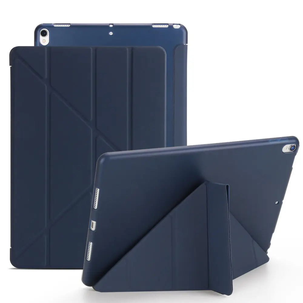 

Origami Ultra Slim Leather +TPU Magnetic Rubber Soft Cover Flip Case SKin For new iPad Pro 10.5 2017