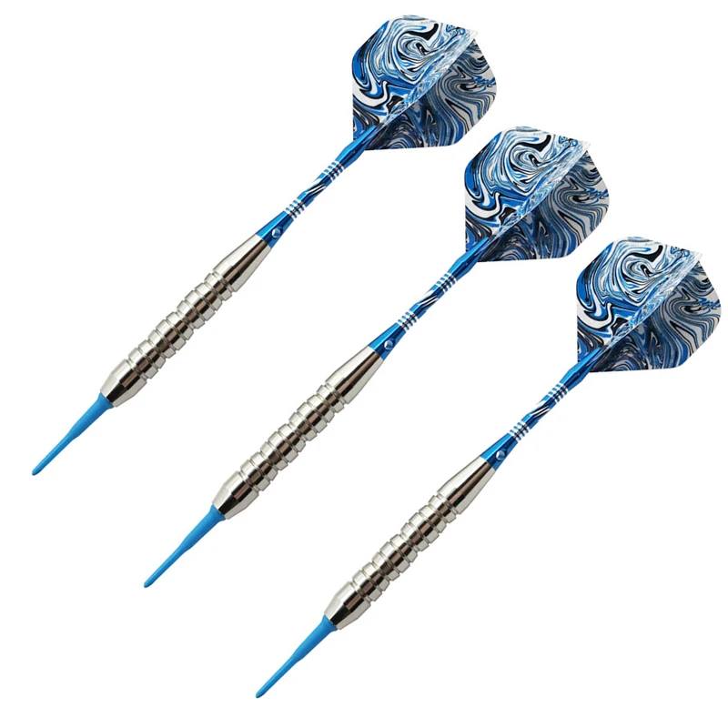 New Top High Quality 3pcs/set Professional 21g Nickel Plated Iron Darts With Alloy Aluminum Darts Body Nylon Darts Suit qenueson