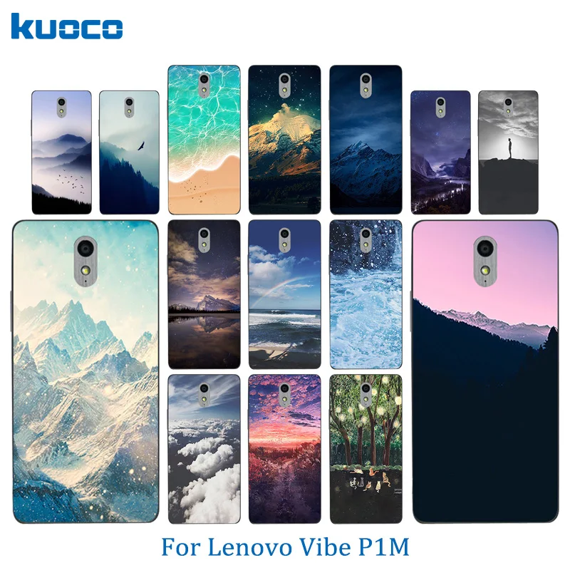 Phone Cases New For Lenovo Vibe P1M Landscape Pattern Soft Silicon TPU Back Cover a40 Full Protection Coque |