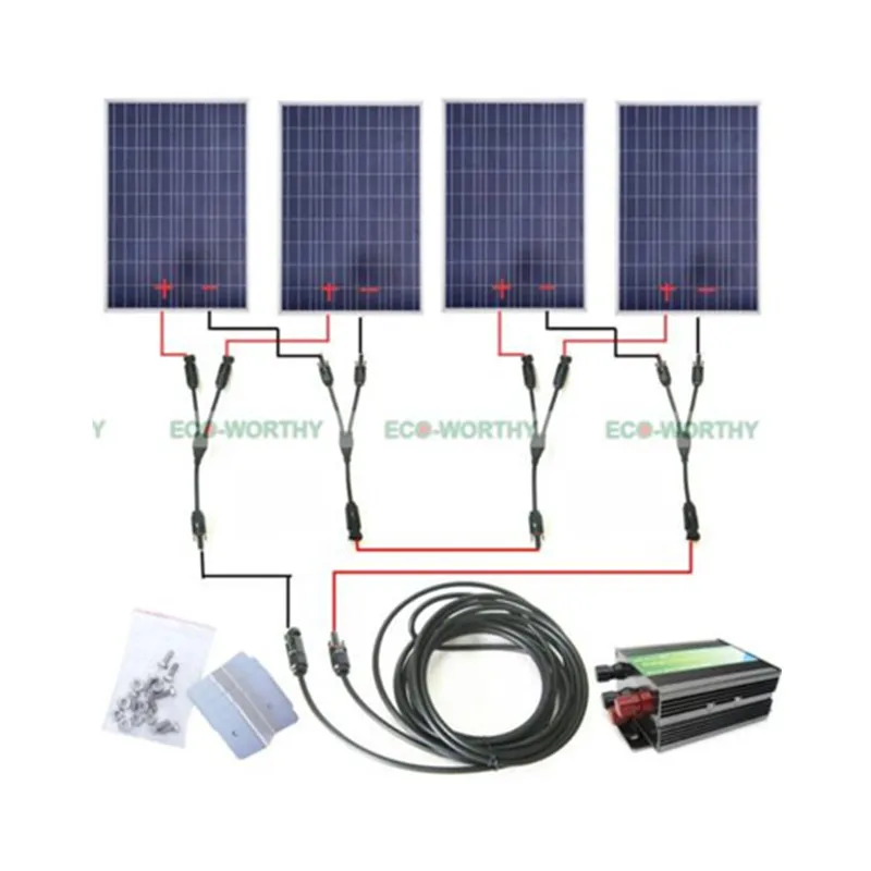 

COMPLETE KIT: 400 Watt 400W 400Watts Photovoltaic Solar Panel 24V system RV Boat