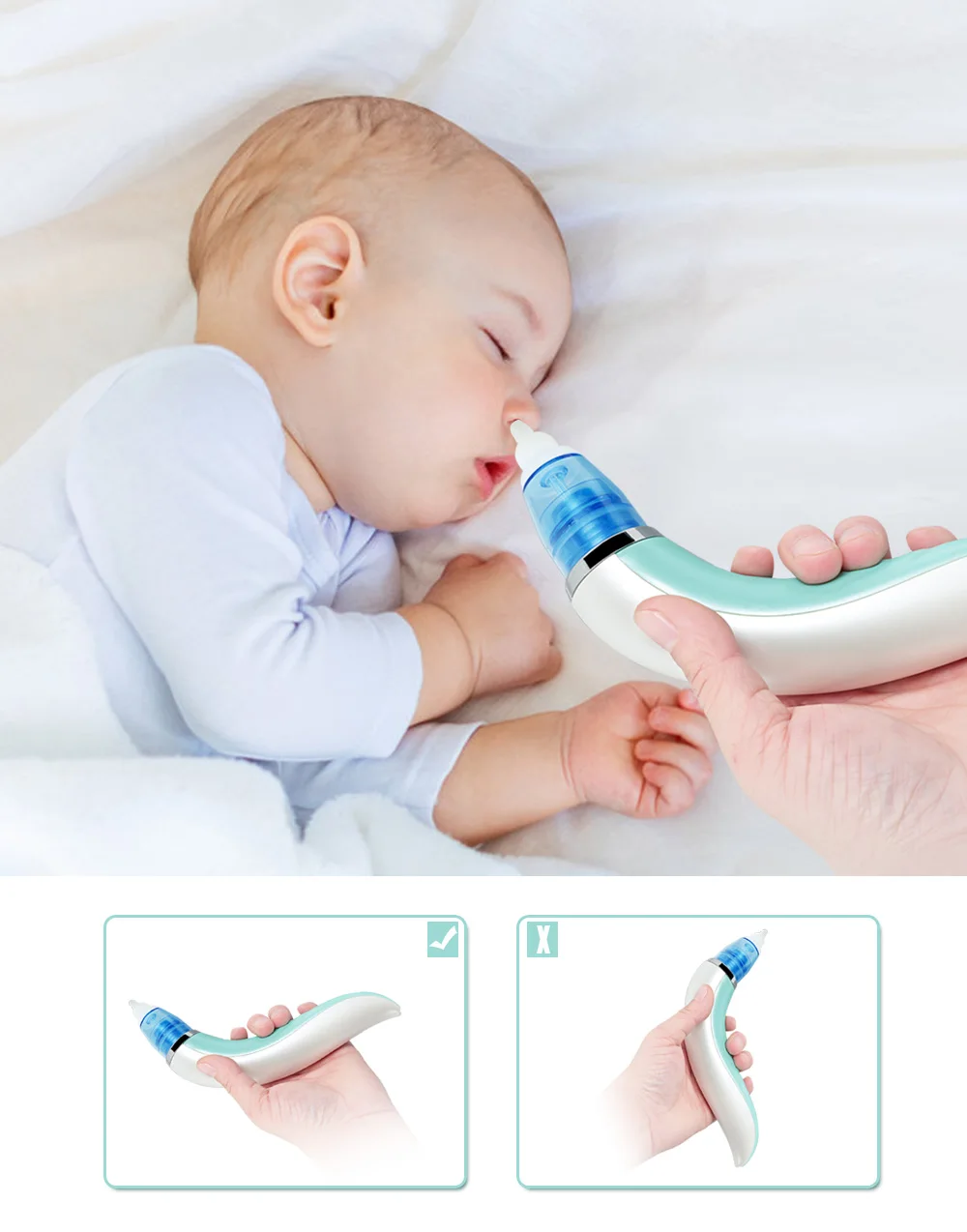 Baby Nasal Aspirator Electric Nose Snot Cleaner