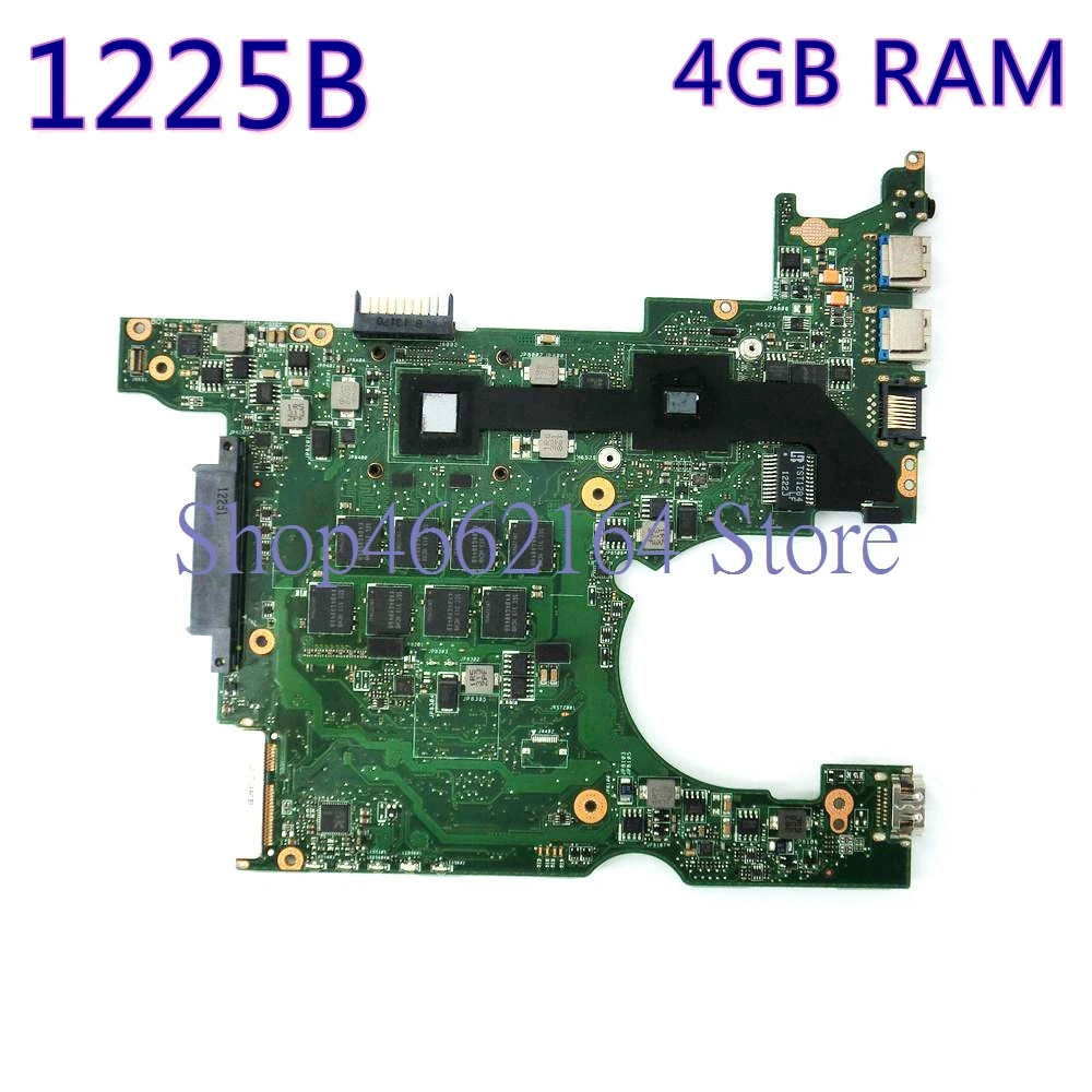 1225B Laptop motherboard 4GB RAM REV2.0 For ASUS EEE PC 1225B notebook mainboard Tested Working ful