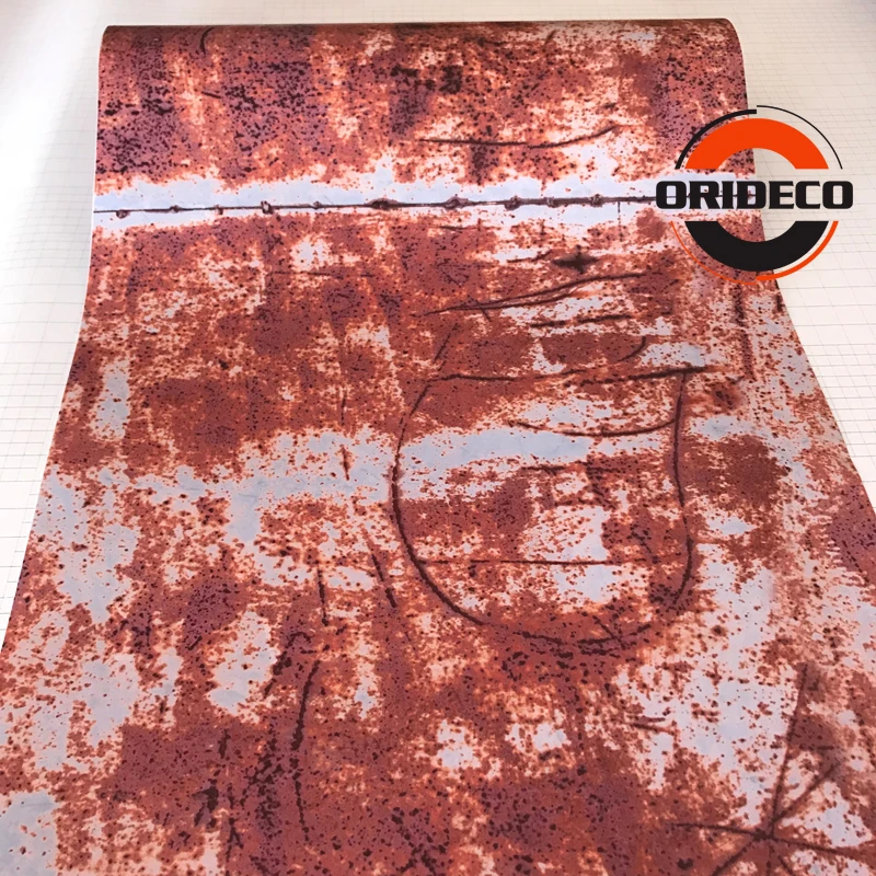hot Sale Red Rust Camo Vinyl Wrapping 4