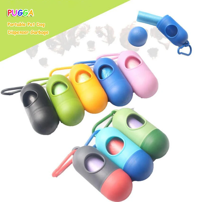 

Portable Pet Dog Cute Dispenser Garbage Case Included Dog Pet Pick Up Waste Poop Bags Pet Supplier Waste Bag
