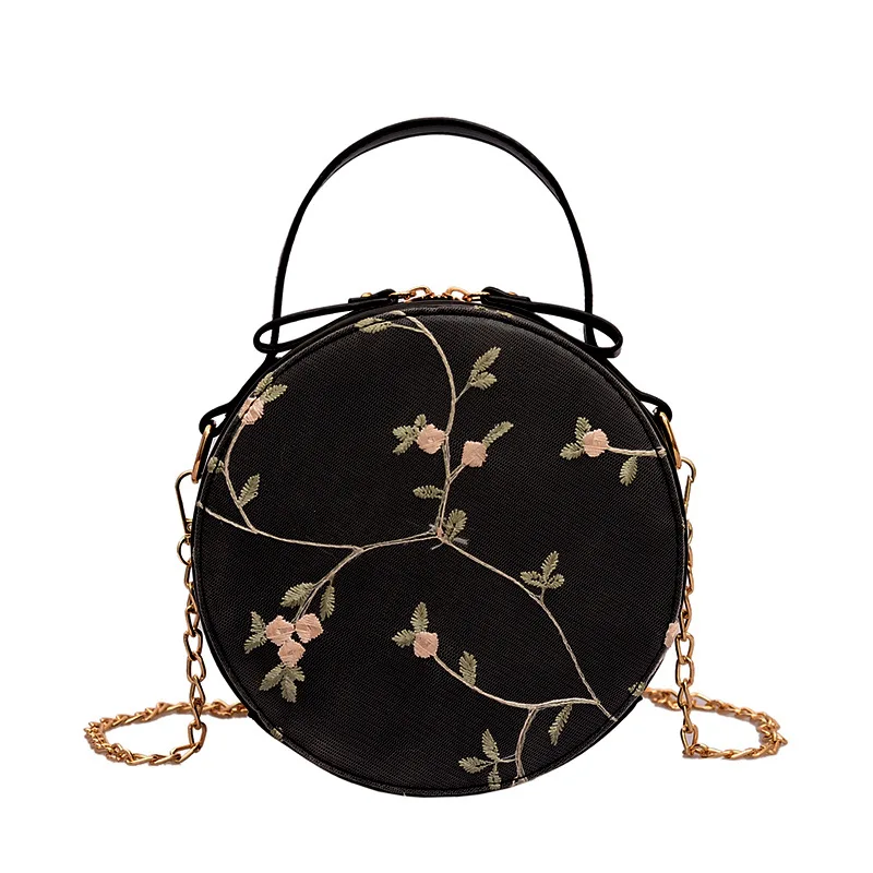 SGARR, Высококачественная женская сумка через плечо из искусственной кожи, модная мини женская сумка через плечо, известный дизайнер, повседневная женская сумка с цветами - Цвет: Черный