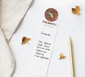 

Card Lover 30 pcs/pack coffee time paper Card Bookmark Memo Card 1 lot = 10 packs = 300 pcs Wholesale