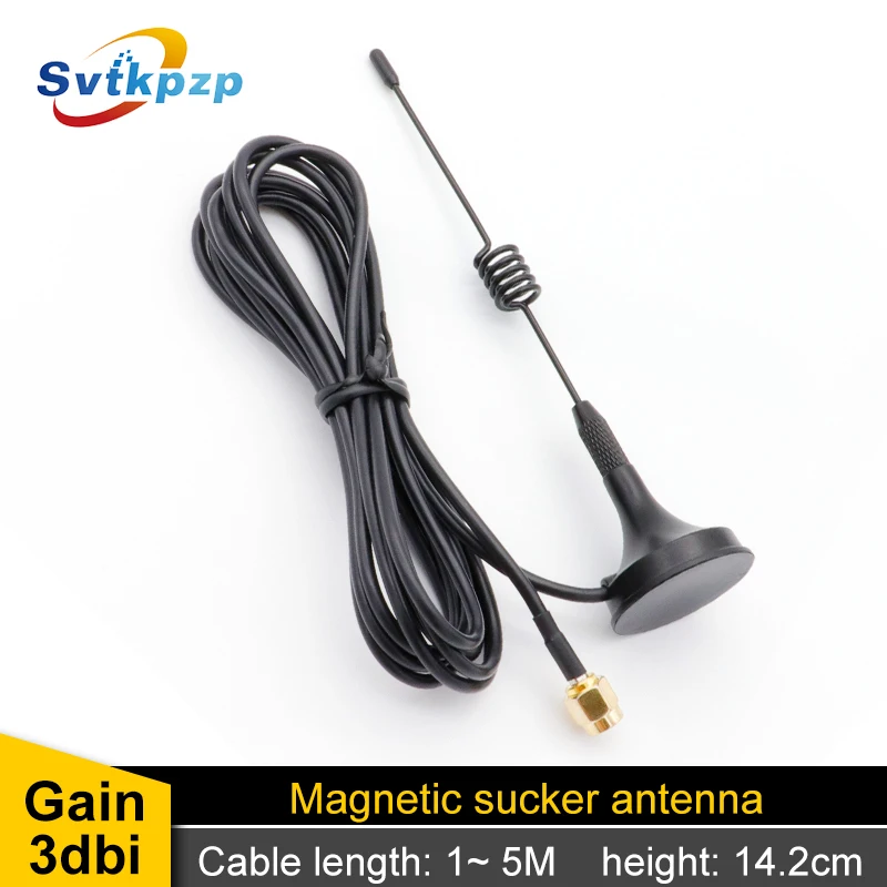 

433MHz Antenna SMA-j Male Connector Universal Antennas for Car/Machine/Smart Home Signal Amplifier with Extension Cable