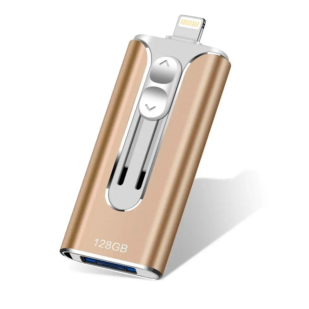 

USB Flash Drive for iPhone 128gb Memory Stick Cle USB Flash 3.0 Jump Drive Thumb Drive Flash Drive Lightning Memoria Stick