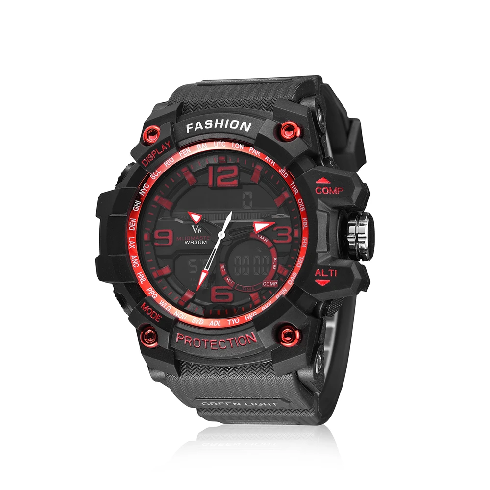 digital watch dual time
