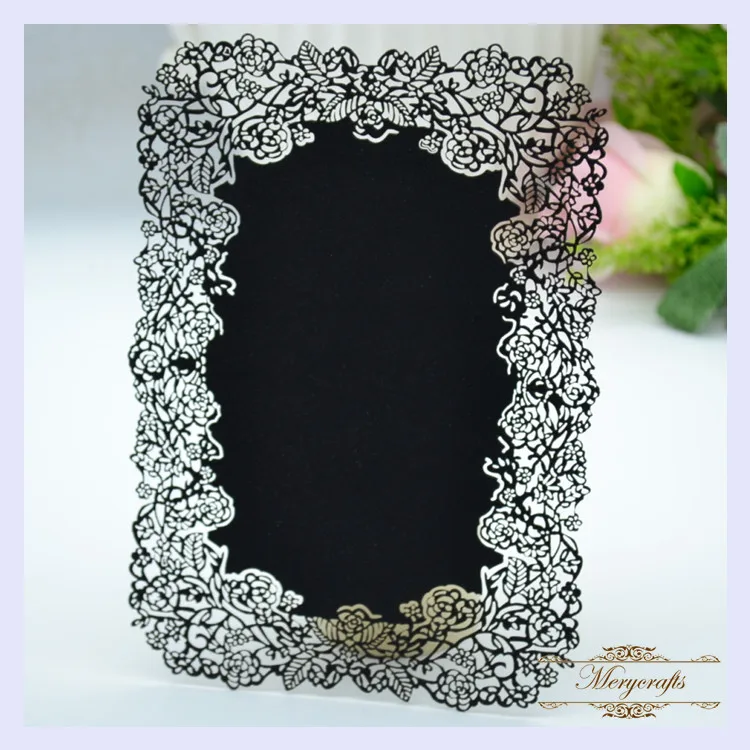 

MR063 Photo frame style laser cut wedding invitation cards