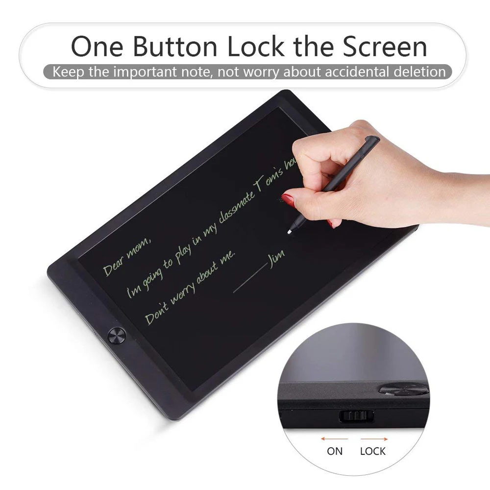 10 Inch LCD Writing Tablet Digital Drawing Tablet with switch Handwriting Pads Portable Electronic Tablet Board 2