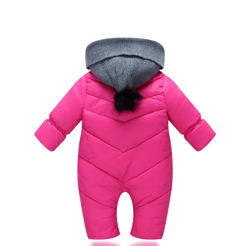 Модный зимний детский комбинезон, толстый хлопковый костюм для мальчиков теплая одежда для девочек детский комбинезон, верхняя одежда для детей одежда для малышей в 2 цветах