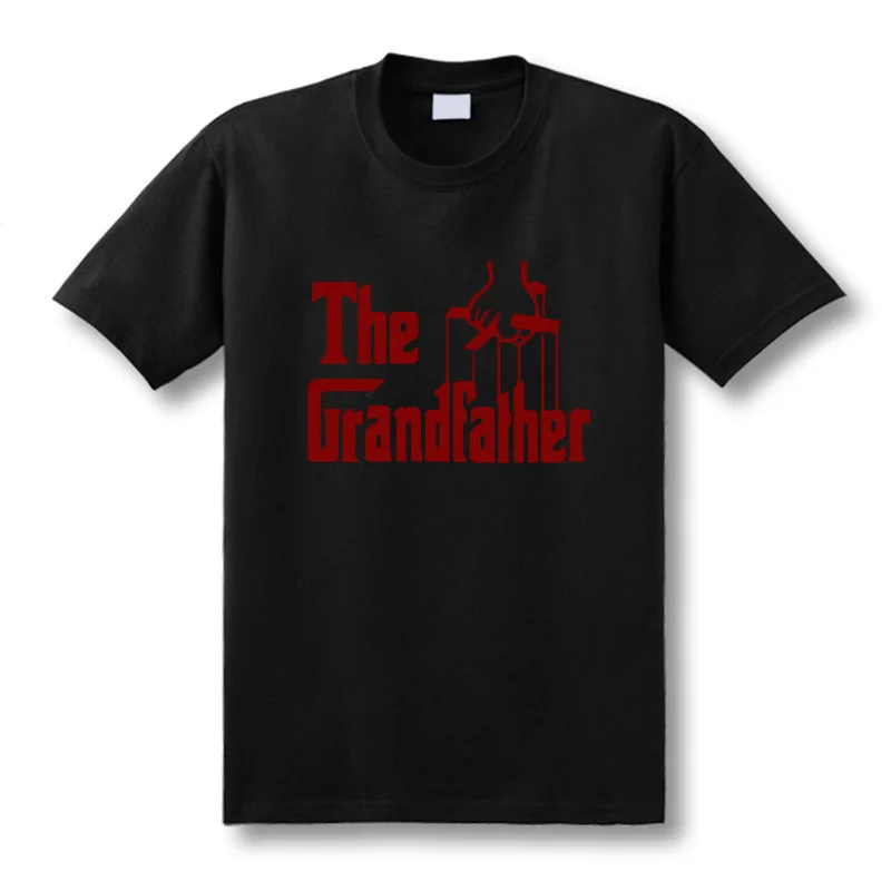 Мужская футболка с надписью «Подарок деду для деда и отца», хлопковая футболка с коротким рукавом, футболки, размеры XS-2XL - Цвет: Black2