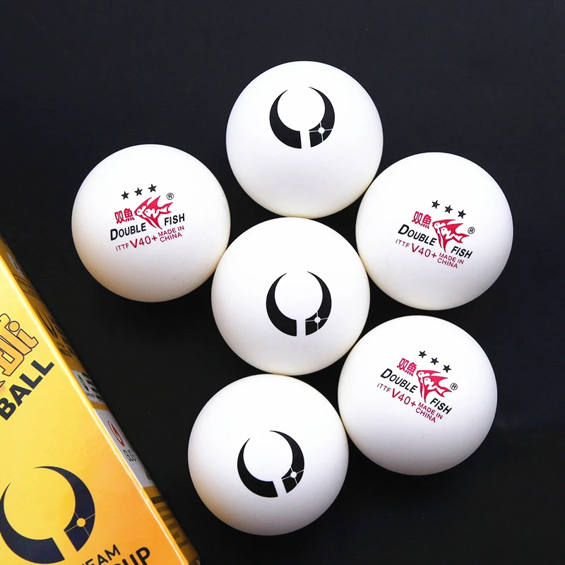 Double Fish Table Tennis Ball 2019 New Team World Cup 3 star D40+ ABS ...