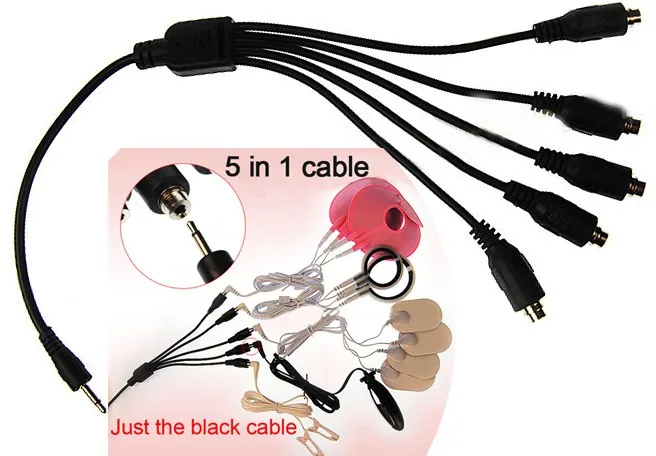 Electro-Sex-Kit-Accessories-5-in-1-Cable-Sex-Toys-Sex-Products-For-Physiotherapy-Instrument-Cable