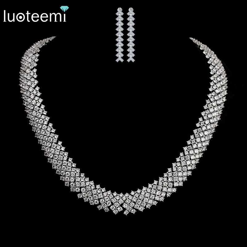 Luoteemi Новый роскоши нежный полный камень cz микро проложили вызвало Кристалл