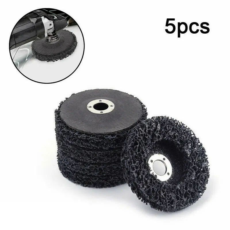 

5pcs Abrasive Poly Strip Disc Wheel 100*16mm Wood Metal Rust Paint Remover For Angle Grinder Mayitr Grinding Tool Abrasive Block