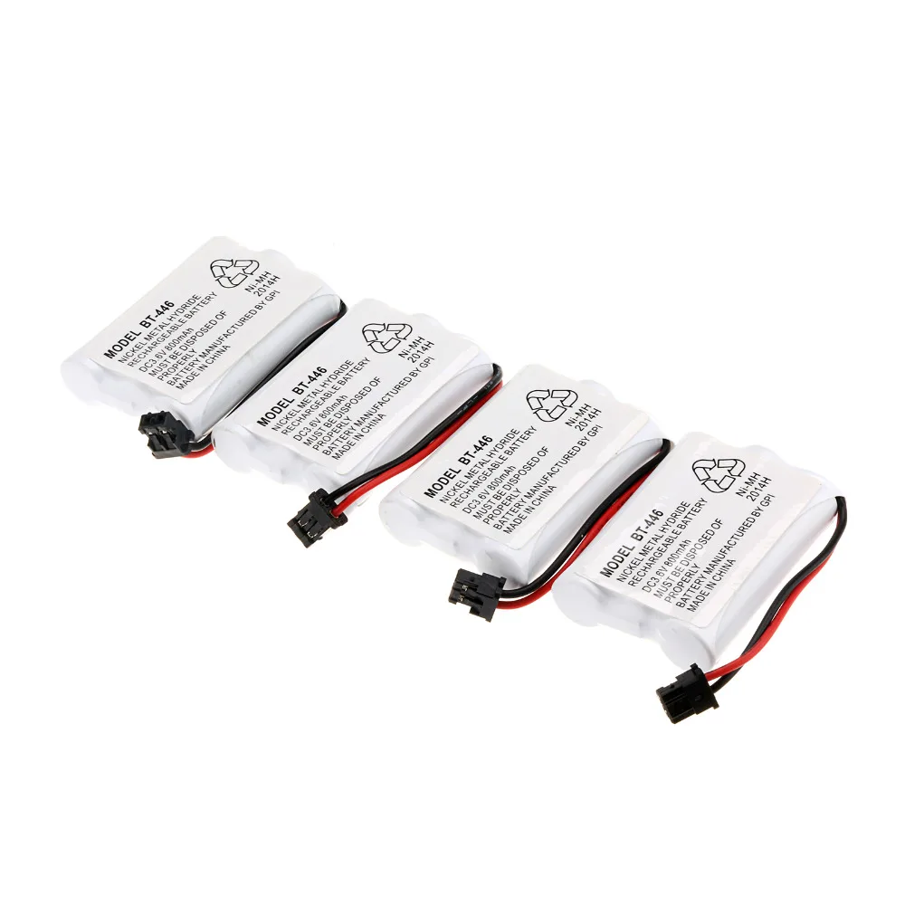 

New Cordless Home Phone 800mAh 4 PCS A SET Ni-MH Battery for Uniden BT-446 BT446 ER-P512