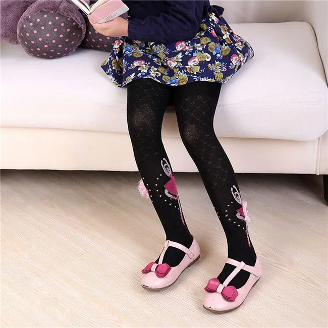 Fashion Baby Clothing Kids Baby Girl Tights Stockings Ballet Flower Pattern cotton Cartoon Pantyhose New