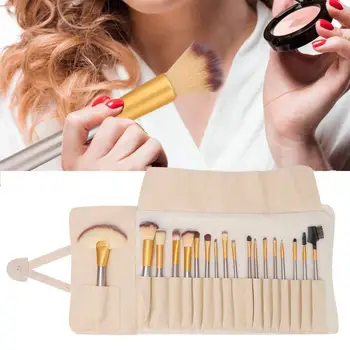 

Cosmetics Brushes 18pcs Makeup Brush Set Professional Premium Fiber Cosmetics Brushes with PU Bag Eye Makeup Brushes