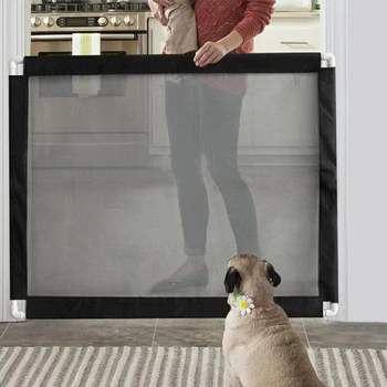 

Baby Playpen Fence Portable Safe Guard Protection Safety Products Mesh Magic Pet Gate for Dogs Infant Safe Guard Kids Protector