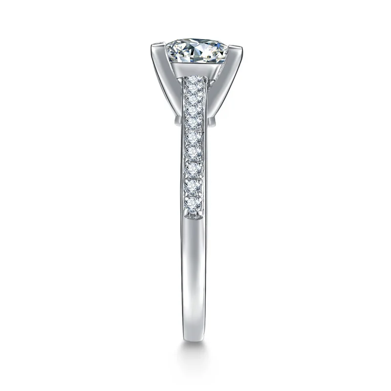 Женские свадебные кольца на палец QYI 1 6 ct имитация бриллианта серебро 925 пробы