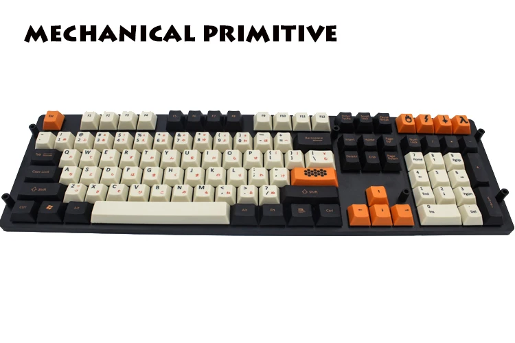 Большая углеродная 108/125 клавиша PBT вишня оригинальная высота Keycap белая сублимированная японская версия Keycap для механической клавиатуры