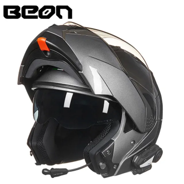 BEON fashion motorcycle helmet double lens full helmet helmet anti