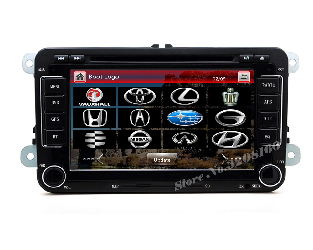 Cheap rns510 2din 7" Car DVD Player for VW JETTA PASSAT/B6/CC GOLF 5/6 POLO Touran Tiguan Caddy SEAT with Radio BT swc GPS free map 15
