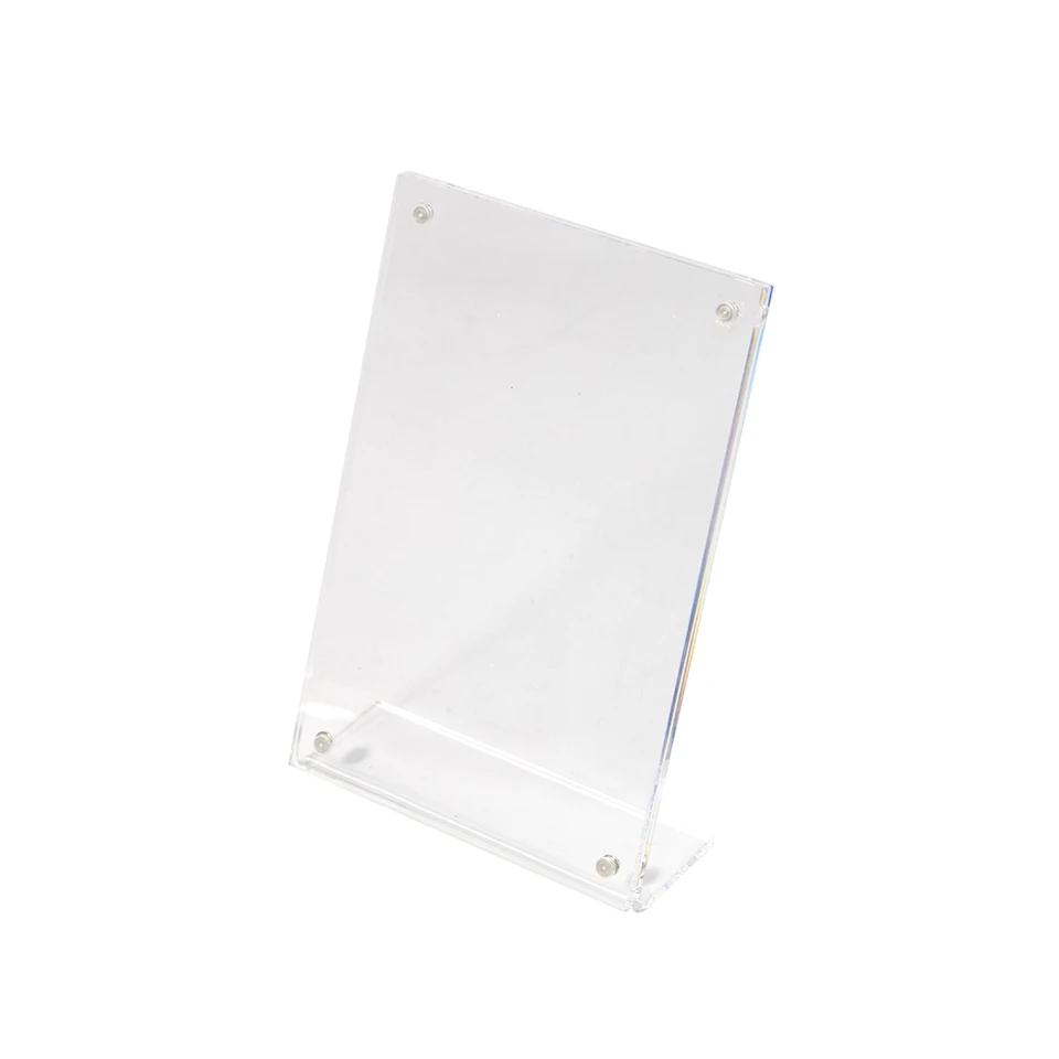Free Standing A5 Acrylic Magnetic Photo Block// Clear Picture Frame 6”x8” New