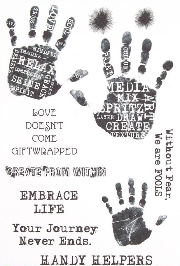 

Hand stamp Clear Stamp for Scrapbooking Transparent Silicone Rubber DIY Photo Album Decor A130