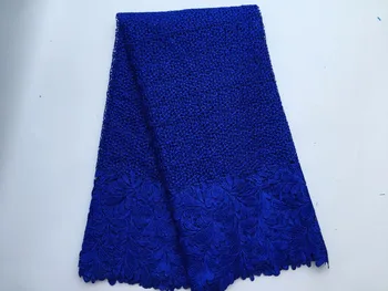 

(5yards/lot) ROYAL BLUE Color cotton lace fabric,high quality African lace fabric,pretty Swiss lace for women dress! LJ169-64
