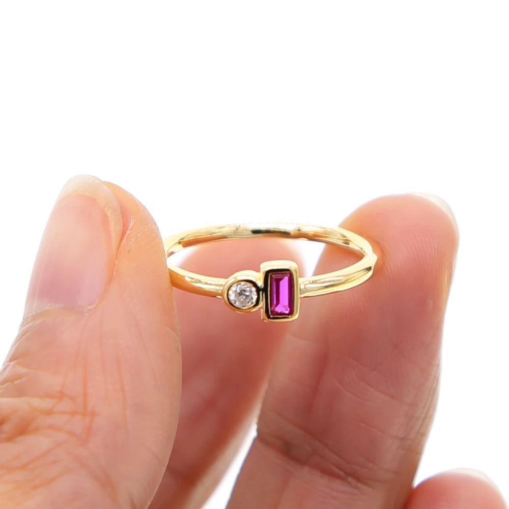 2017-New-wholesale-cheap-dainty-jewelry-gold-filled-square-AAA-cubic-zirconia-thin-band-purple-ston