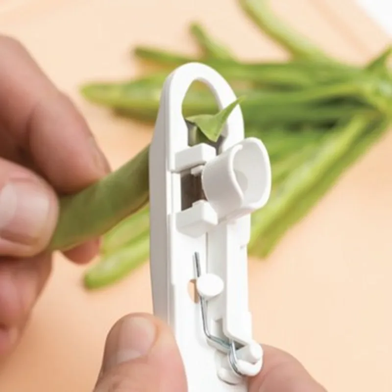 

Convenient Green Bean Slicer Cutter Cut Vegetable Stringer Peeler Remover For Easy Kitchen Tool Vegetable Kitchen Gadgets