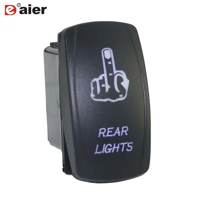 1PC 12V 24V UTV Car Boat Rocker Toggle Switch 20A Waterproof Lighted Switches 5 Pin ON Off For Marine ATV RZR RV Auto Truck DR-A11L25ABL-LE32