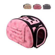 EVA складная переносная клетка для домашних животных, домик для щенков, собак, кошек, мягкие дышащие дорожные уличные портативные сумки через плечо для маленьких кошек, собак