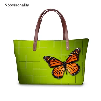

Nopersonality Women's Handbag Beautiful Butterfly Design Large Capacity Handbags Girls Travel Top-Handle Bags Feminine Bolsa