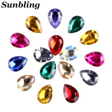 Sunbling, 50 шт./лот, 8*8 мм, квадратная форма, кристаллы, стразы, 2 отверстия, серебро, плоская задняя сторона, акриловые украшения для свадебной одежды