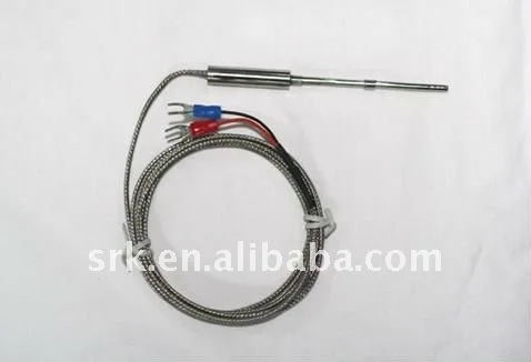 K Тип термопара, 1/2 npthread, СС оплетка кабеля