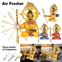 Автомобильный освежитель воздуха на выходе с героями мультфильмов, автомобильный Стайлинг, обезьяна, король, стиль, кондиционер, вентиляционный зажим, интерьер автомобиля, запах