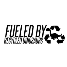 Dinossauros reciclados como adesivos de combustível fóssil, vinil interessante, embalagens personalizadas
