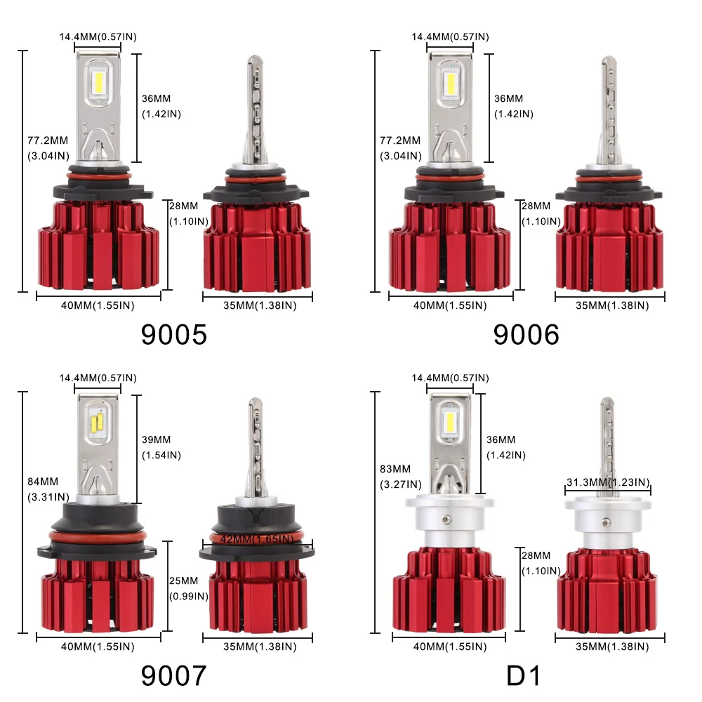 NOVSIGHT H4/9003/HB2 Hi/короче спереди и длиннее сзади) луч D1 H7 H11 9005 9006 светодиодный автомобилей головной светильник s 13600LM 90 Вт светодиодный туман светильник лампы 6000K