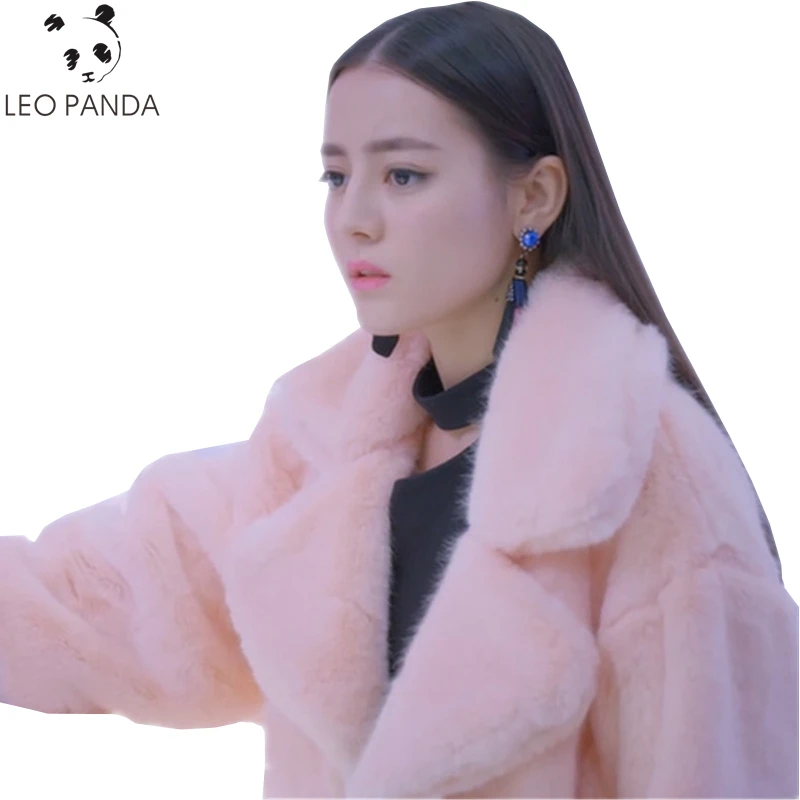 

Winter Women Cotton Coats Faux Mink Fur Jacket 2018 Long Thicken Plush Female Parkas Hairy Fluffy Warm Plus Size Ladies Overcoat