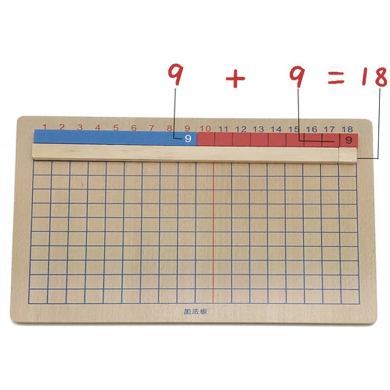 Wood Montessori Mathematics Teaching Material Addition Subtraction Board Mini Family Set Kids Early - 33021818368