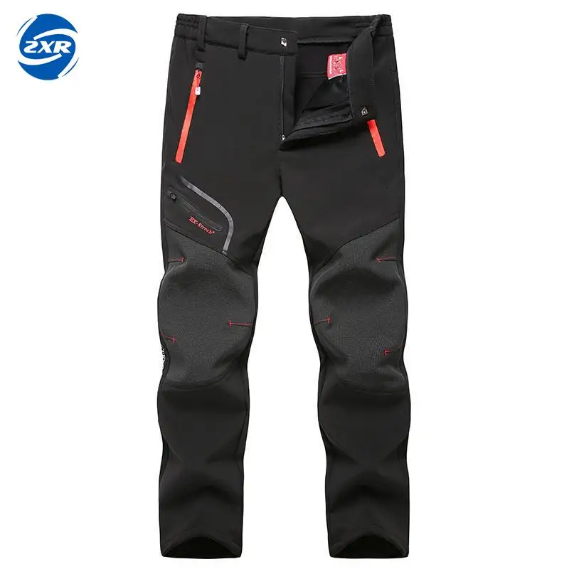 Spring Autumn Men Women Hiking Pants Outdoor Softshell Trousers Waterp ...